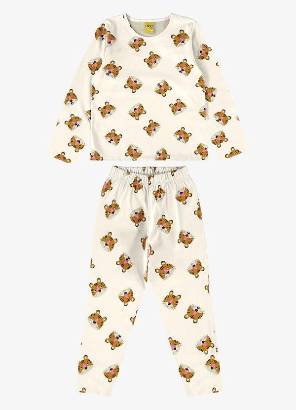 Rovi Kids - Pijama Meia Malha Bege