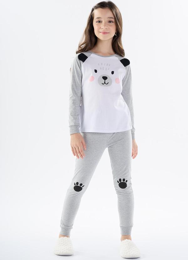 Pulla Bulla - Pijama Meia Malha Branco 1