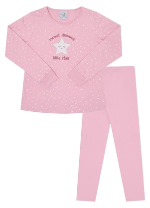 Pulla Bulla - Pijama Meia Malha e Cotton Leve Roxo - PULLA BULLA