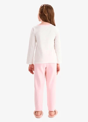 Rovi Kids - Pijama Meia Malha Ribana 2x1 Bege - ROVI KIDS