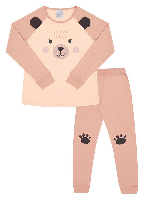 Pulla Bulla - Pijama Meia Malha Rosa 1