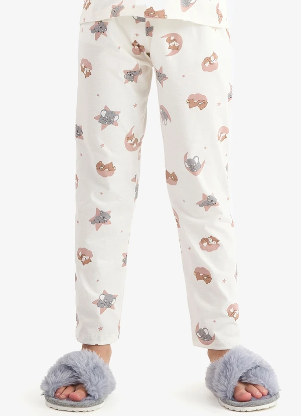 Rovi Kids - Pijama Meia Malha Rosa 4