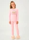 Pulla Bulla - Pijama Meia Malha Rosa - variação: Rosa