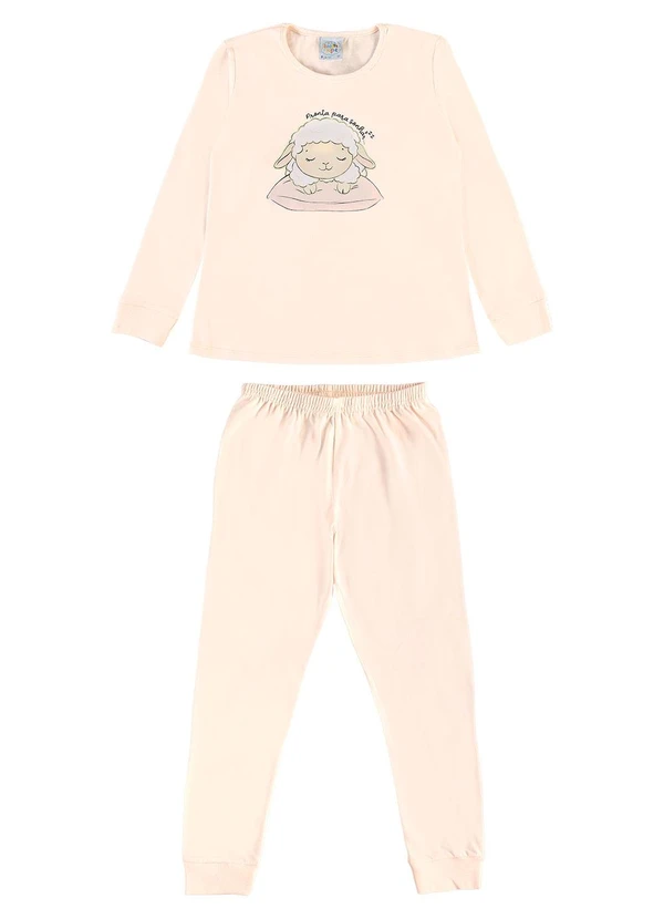 Pulla Bulla - Pijama Meia Malha Rosa