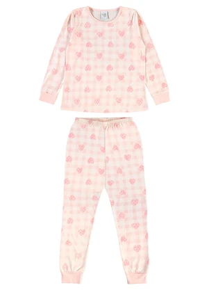 Pulla Bulla - Pijama Meia Malha Rosa - PULLA BULLA