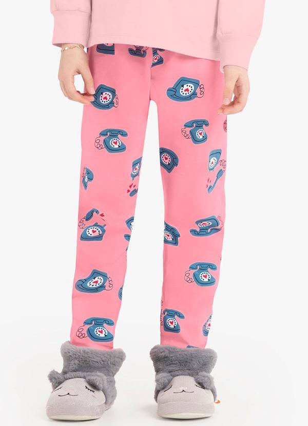 Rovi Kids - Pijama Meia Malha Rovi Kids Rosa 4