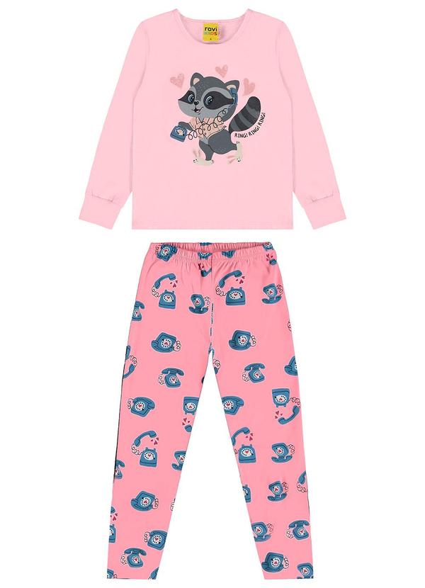Rovi Kids - Pijama Meia Malha Rovi Kids Rosa 5