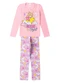 Select - Pijama Menina Manga Longa Meia Malha Cinza - variação: Rosa