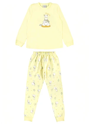 Pulla Bulla - Pijama Moletinho Amarelo - PULLA BULLA
