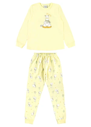 Pulla Bulla - Pijama Moletinho Amarelo - PULLA BULLA