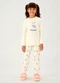 Pulla Bulla - Pijama Moletinho Amarelo - variação: Bege