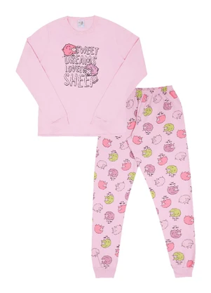 Pulla Bulla - Pijama Moletinho Feminina Rosa - PULLA BULLA