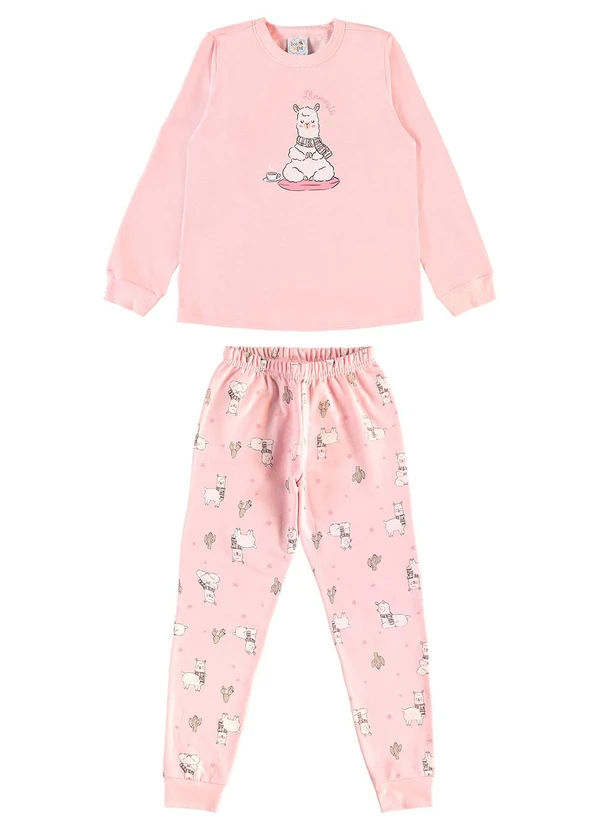 Pulla Bulla - Pijama Moletinho Rosa