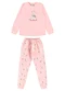 Pulla Bulla - Pijama Moletinho Amarelo - variação: Rosa