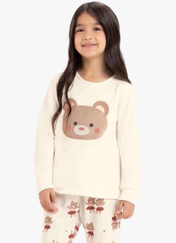 Rovi Kids - Pijama Moletinho Bege 2