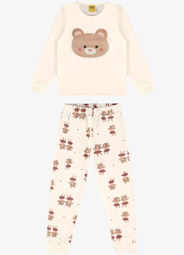 Rovi Kids - Pijama Moletinho Bege 6