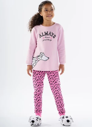 Pulla Bulla - Pijama Moletinho Roxo - PULLA BULLA