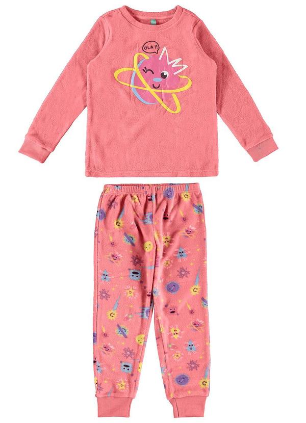 Malwee Kids - Pijama Rosa Olá!! Menina