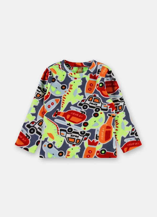 Up Baby - Pijama Soft Thermo Estampado Azul 3