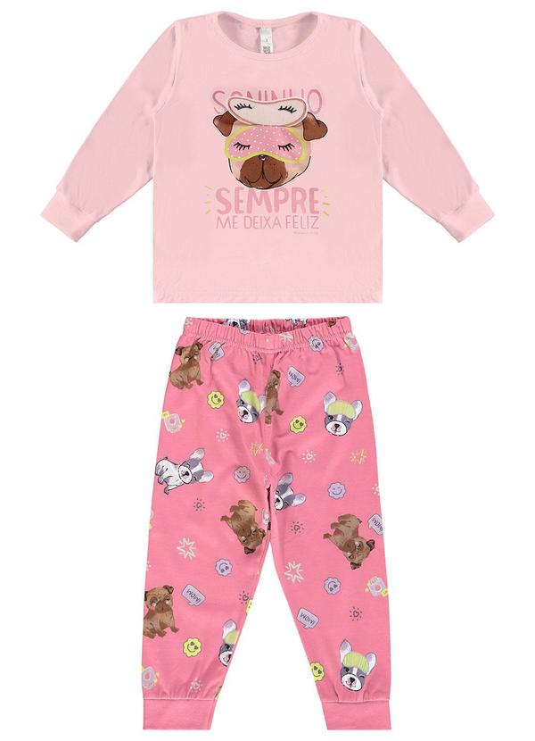 Malwee Kids - Pijama Soninho que Brilha no Escuro Rosa