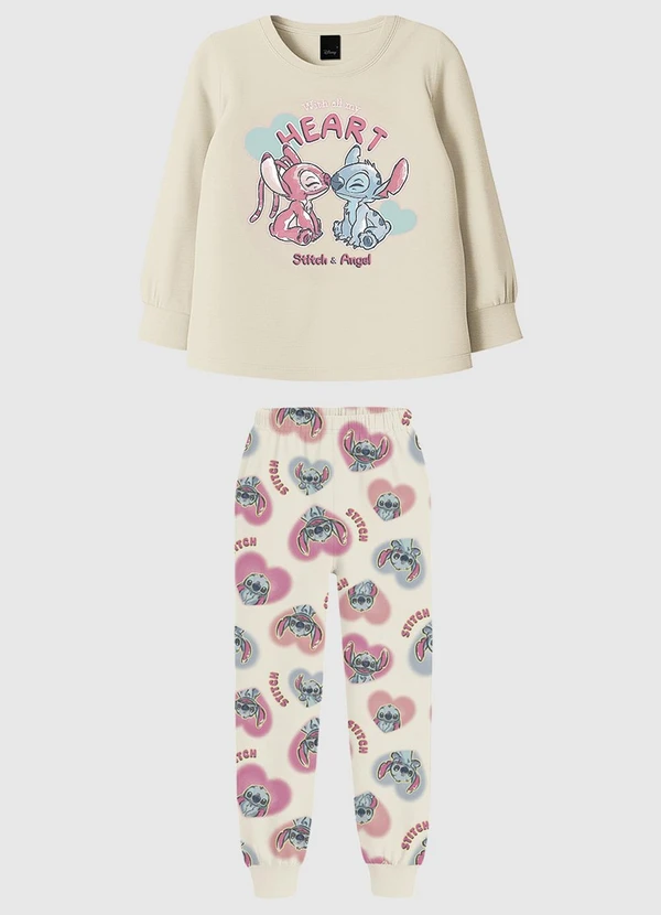 Malwee Kids - Pijama Stitch & Angel® Bege