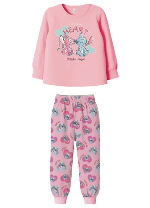 Malwee Kids - Pijama Stitch & Angel® Rosa Claro - MALWEE KIDS