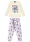 Malwee Kids - Pijama Stitch que Brilha no Escuro Rosa Claro - variação: Off White