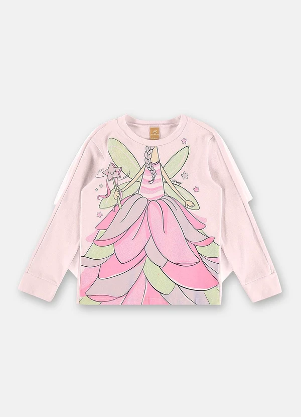 Up Baby - Pijama Suedine Estampa Fada Rosa 4