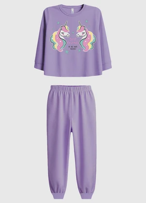 Malwee Kids - Pijama Unicórnio Best Friends Lavanda - MALWEE KIDS