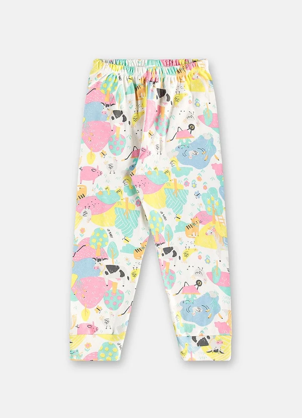 Up Baby - Pijama Unissex Infantil Estampado Branco 4