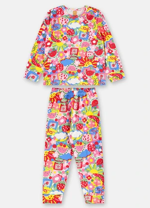 Up Baby - Pijama Unissex Infantil Estampado Rosa - UP BABY