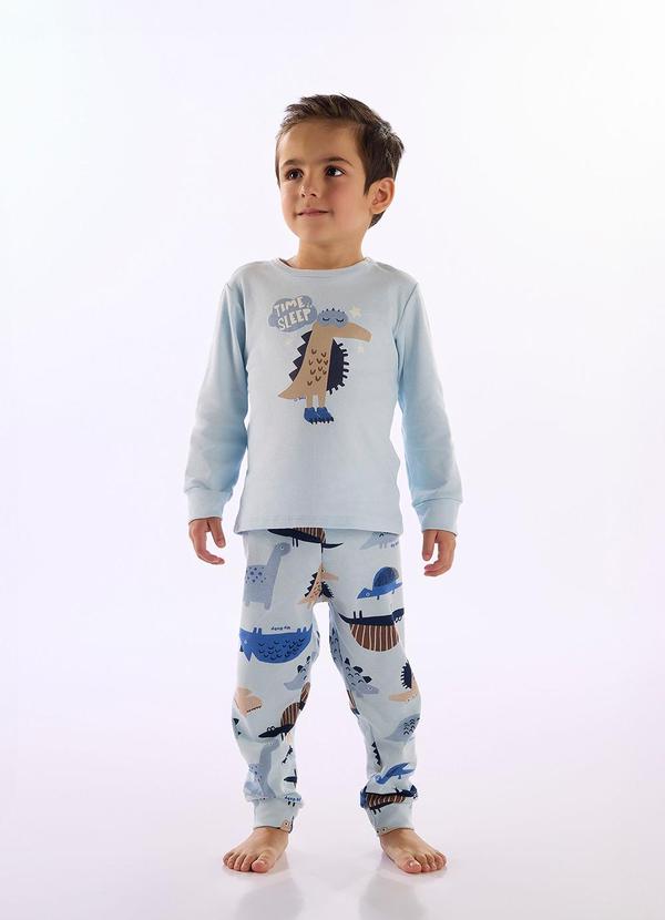 Up Baby - Pijama Unissex Infantil Suedine Azul