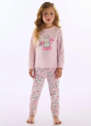 Up Baby - Pijama Unissex Infantil Suedine Rosa - UP BABY