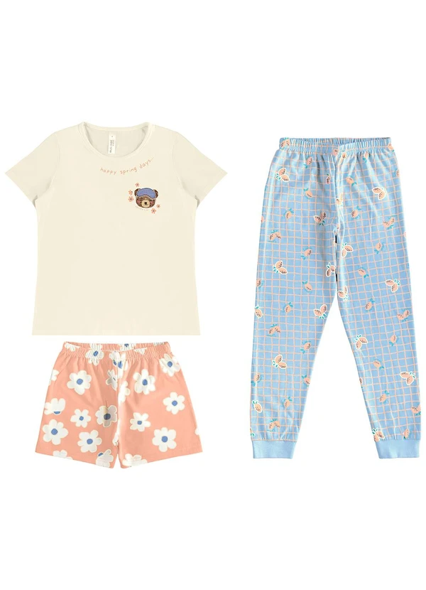 Malwee Kids - Pijama Ursinho que Brilha no Escuro Off White 3