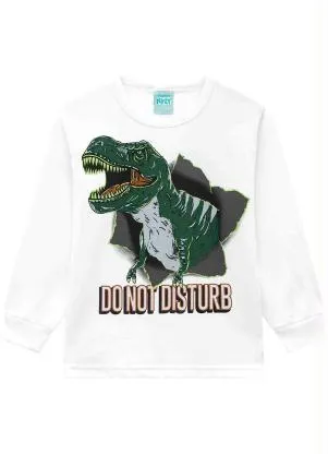 Kyly - Camiseta Pijama Menino Branco - KYLY