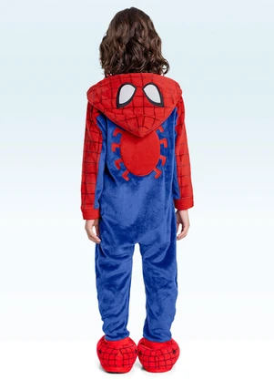 Fakini Kids - Kigurumi Homem Aranha Vermelho - FAKINI KIDS