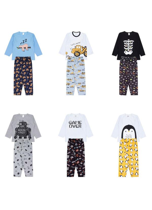 Atelie da Crianca - Kit Sortido 2 Pijamas de Inverno Sortida 2