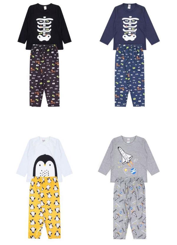 Atelie da Crianca - Kit Sortido 2 Pijamas de Inverno Sortida 4