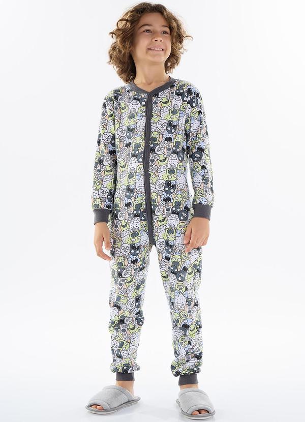 Pulla Bulla - Macacao Moletinho Cinza