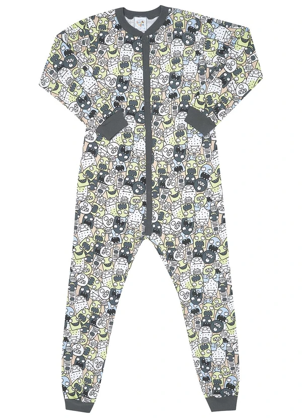 Pulla Bulla - Macacao Moletinho Cinza 2