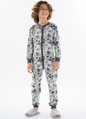 Pulla Bulla - Macacao Moletinho Cinza - PULLA BULLA