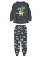 Malwee Kids - Pijama Bob Esponja® em Malha Azul - variação: Cinza Escuro