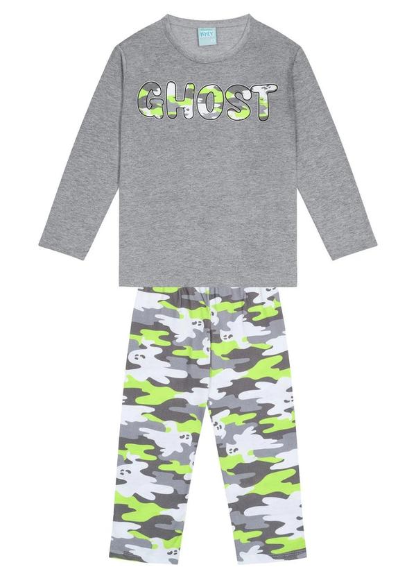 Kyly - Pijama Brilha no Escuro Infantil Menino Cinza 2