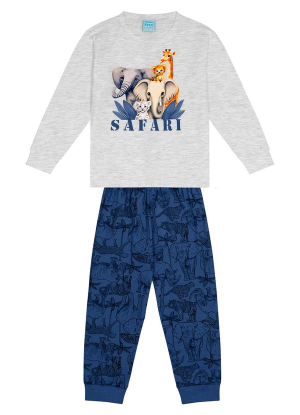 Kyly - Pijama Brilha no Escuro Menino Cinza