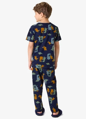 Rovi Kids - Pijama Camiseta com Alça Infantil Azul - ROVI KIDS