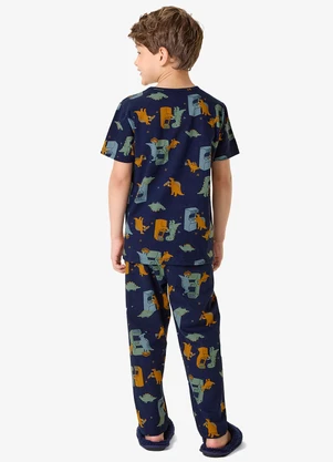 Rovi Kids - Pijama Camiseta com Alça Infantil Azul - ROVI KIDS
