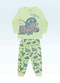 Fakini Kids - Conjunto Pijama Camiseta e Calça Bege - variação: Verde