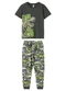 Malwee Kids - Pijama Dino Rawr Cinza Chumbo - variação: Cinza Chumbo