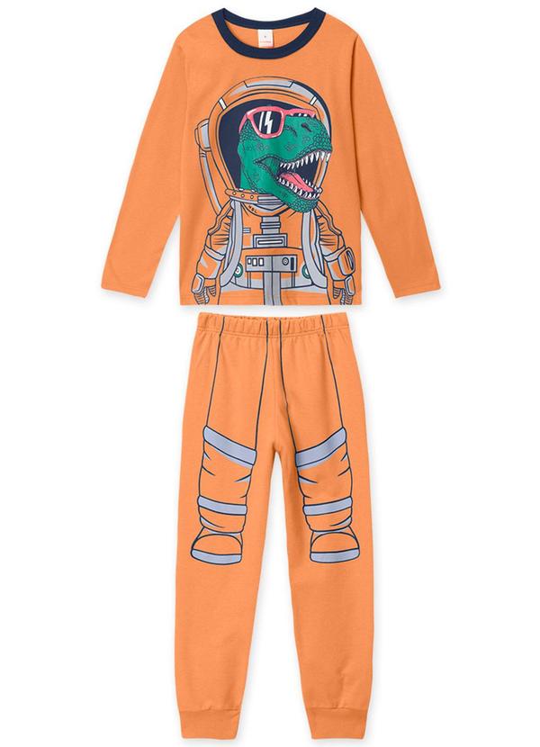 Marisol - Pijama Dinossauro Longo Brilha no Escuro com Aroma