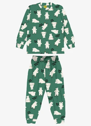 Rovi Kids - Pijama em Fleece Comfort Verde - ROVI KIDS